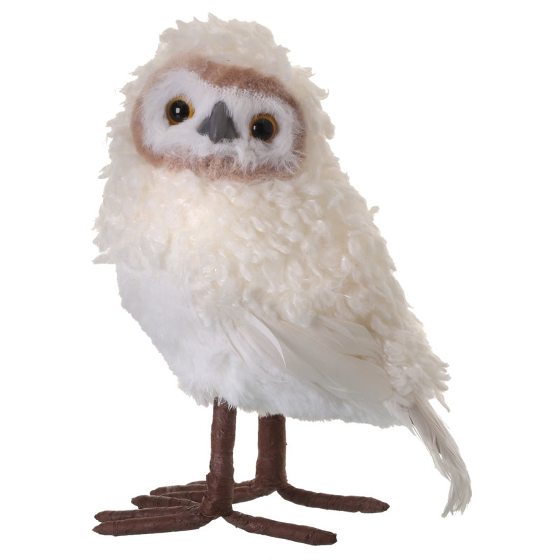 8.5" Fluffy Wooly Owl