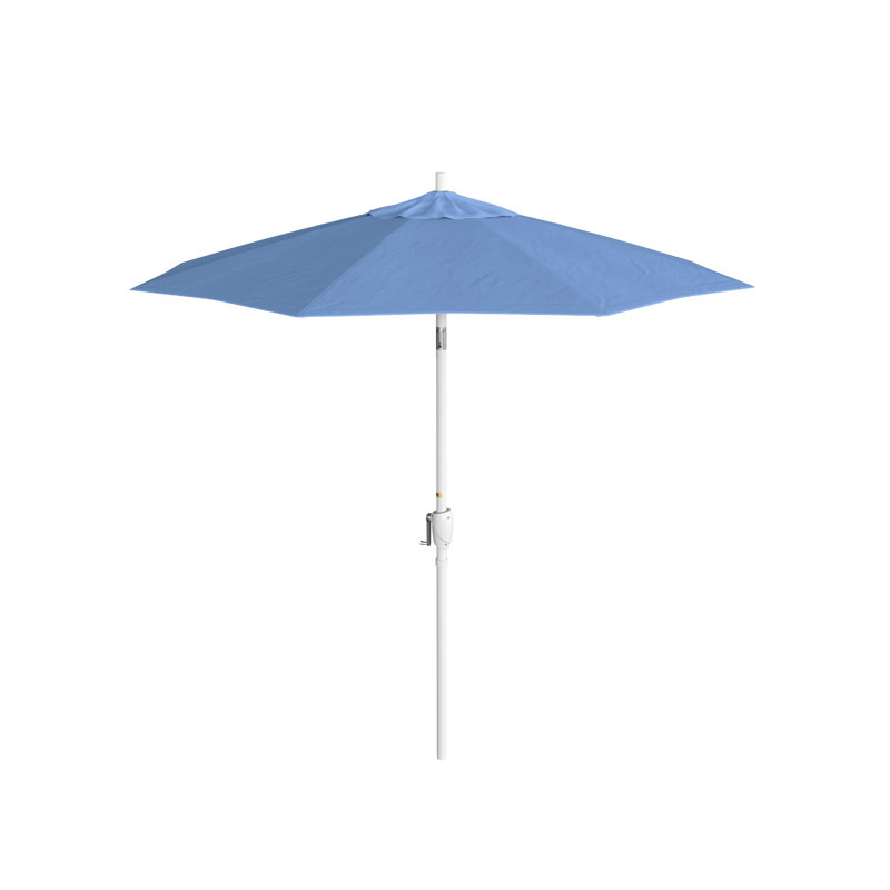 Parasol de marché 7,5', Gris, Toile toile Sunbrella® cyan, Sunbrella®