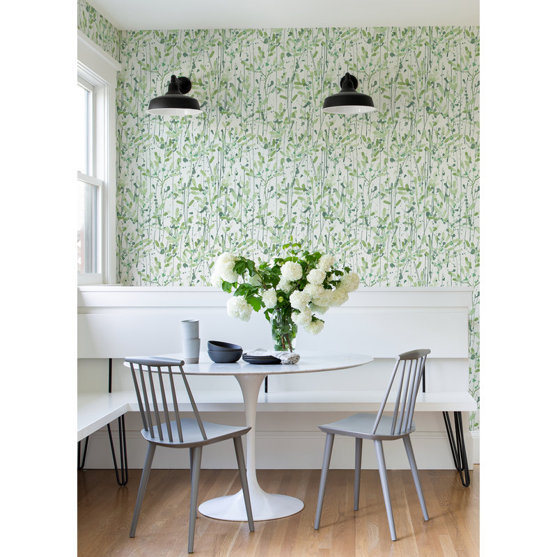 Rouleau de papier peint L 33 pi x l 20,5 po Leandra Trail, Vert