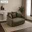 Fauteuil d'appoint en chenille surdimensionné-701439377