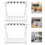 2 Pack Bamboo Luggage Racks With Nylon Straps-110874377