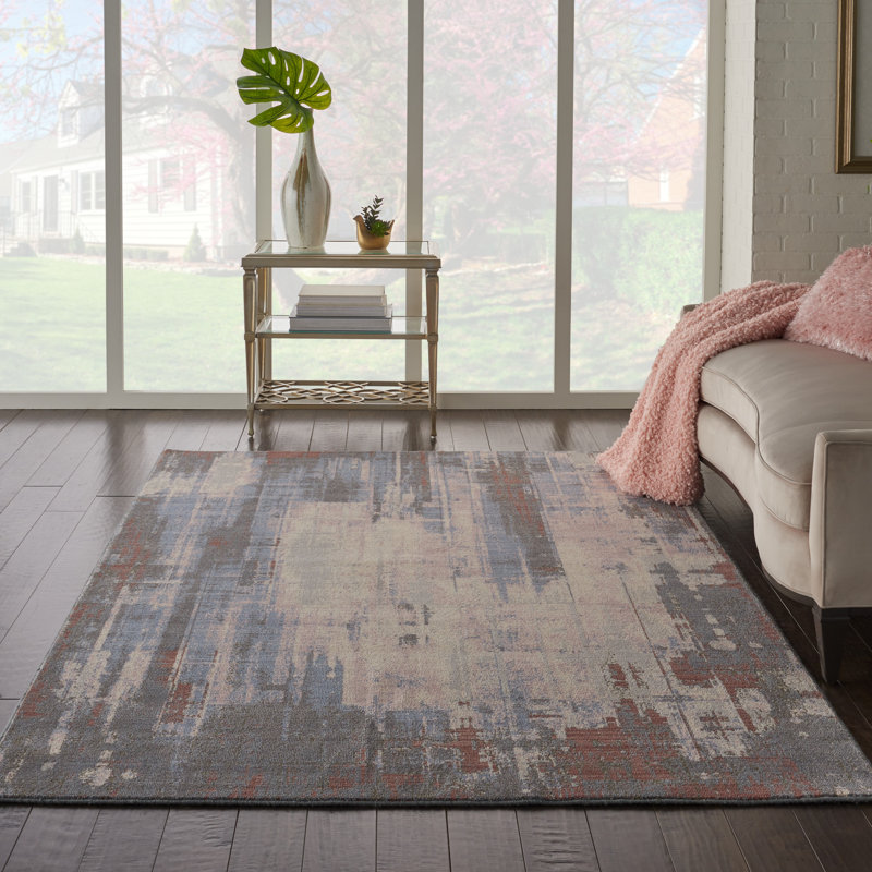 Toomey Abstract Indoor Rug, Rectangle 5'6" x 8'
