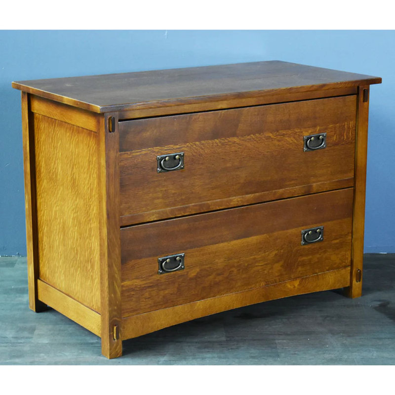 Mccready 41.75'' Wide 2 -Drawer Solid Wood File Cabinet