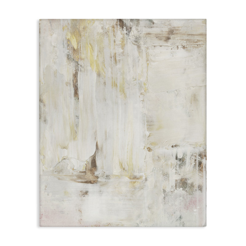 Toile abstraite en sourdine naturelle, design par Victoria Barnes, H 30 po x l 24 po