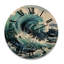 Horloge murale en bois massif Venisha-1805233991