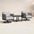 Scotia 3 Piece Aluminum Swivel Seating Set