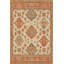 Tapis orange lavable à motif floral orange-1701583919