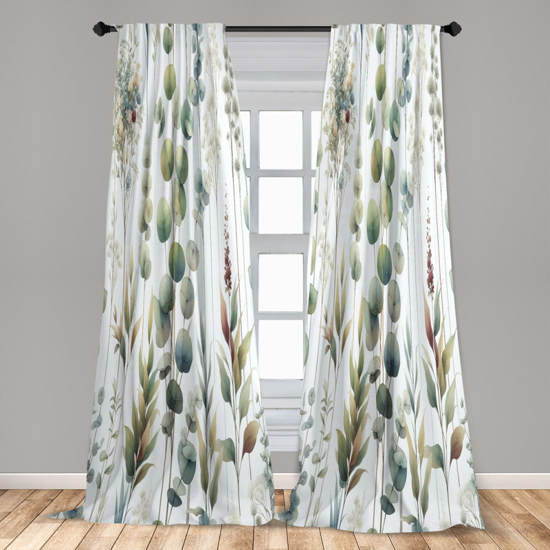 Semi Sheer Curtain, 56" W x 95" L