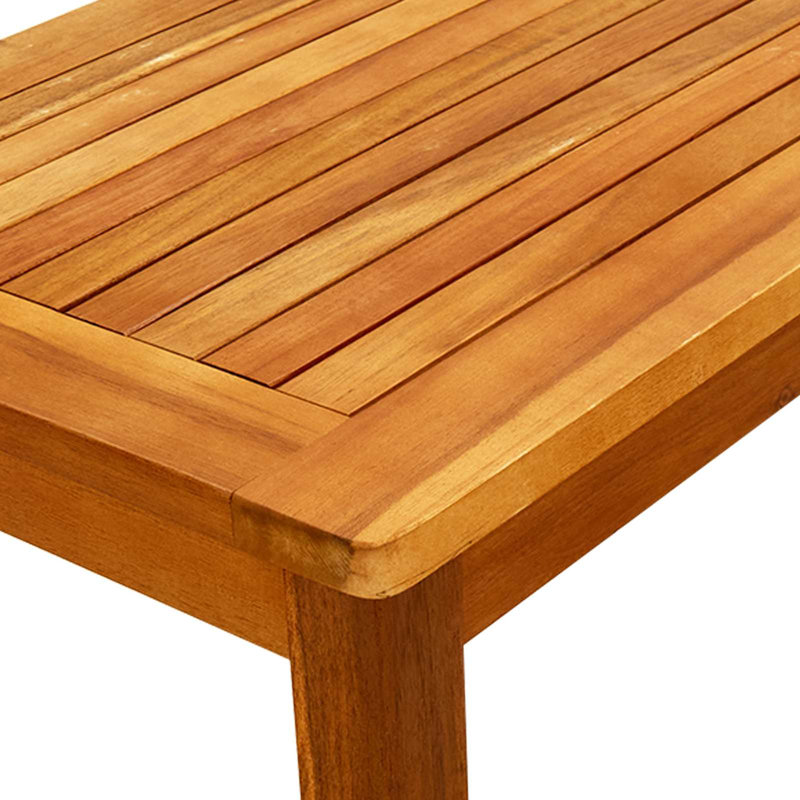 Alexadra Solid Wood Frame Single Coffee Table, 14.2" H x 27.6" W x 15.7" D, Brown