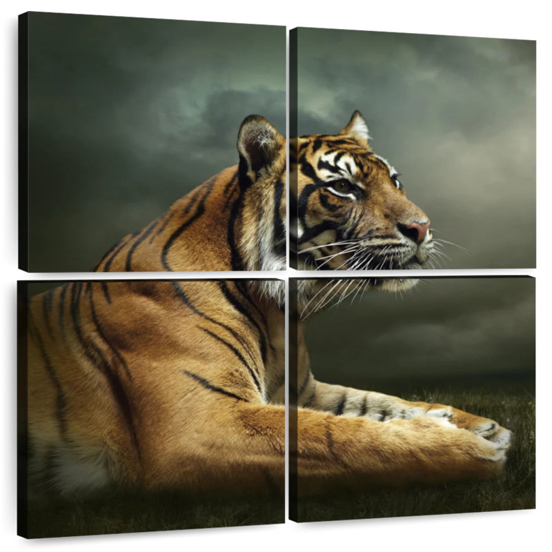 Brampt Stoic Tiger, 26" H x 26" W
