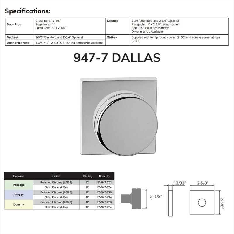 Bouton de porte traditionnel sans clé intelligent, Nickel satiné