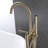 46" H Floor Mounted Bathroom Clawfoot Tub Faucet With Handshower And Rotatable Spout-117788830