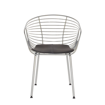 Bonneau 46cm H Upholstered Ladder Back Armchair