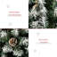 Sapin de Noël artificiel non éclairé enneigé avec branches réalistes
