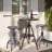 Dia 23.62" Round Pub Table Height Adjustable With 360 Swivel Metal Tabletop For Dining Bistro Cafe Home Bar, Rustic Black-952348914