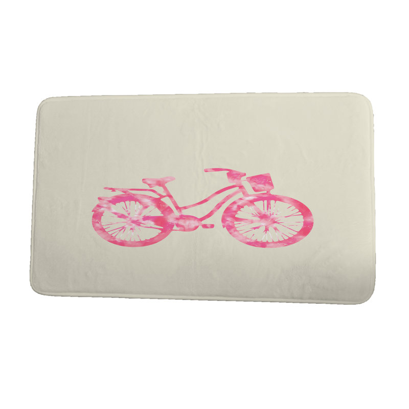 Tapis de bain Life Cycle, l 21 po x L 34 po, rose