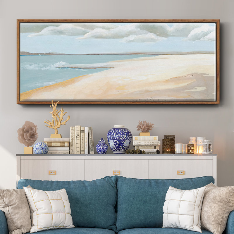 Sandy Getaway I- Framed Canvas