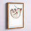 «Sloth Coffee» par Abraham, reproduction encadrée-523546640