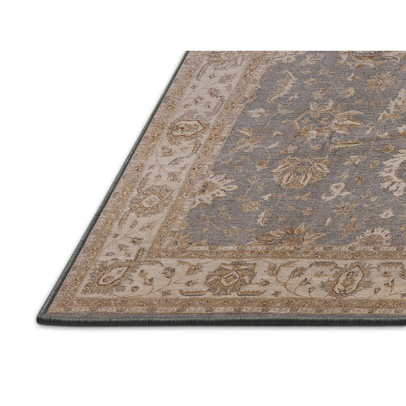 Tapis bleu / beige Kachazun, Rectangle 8 pi x 12 pi