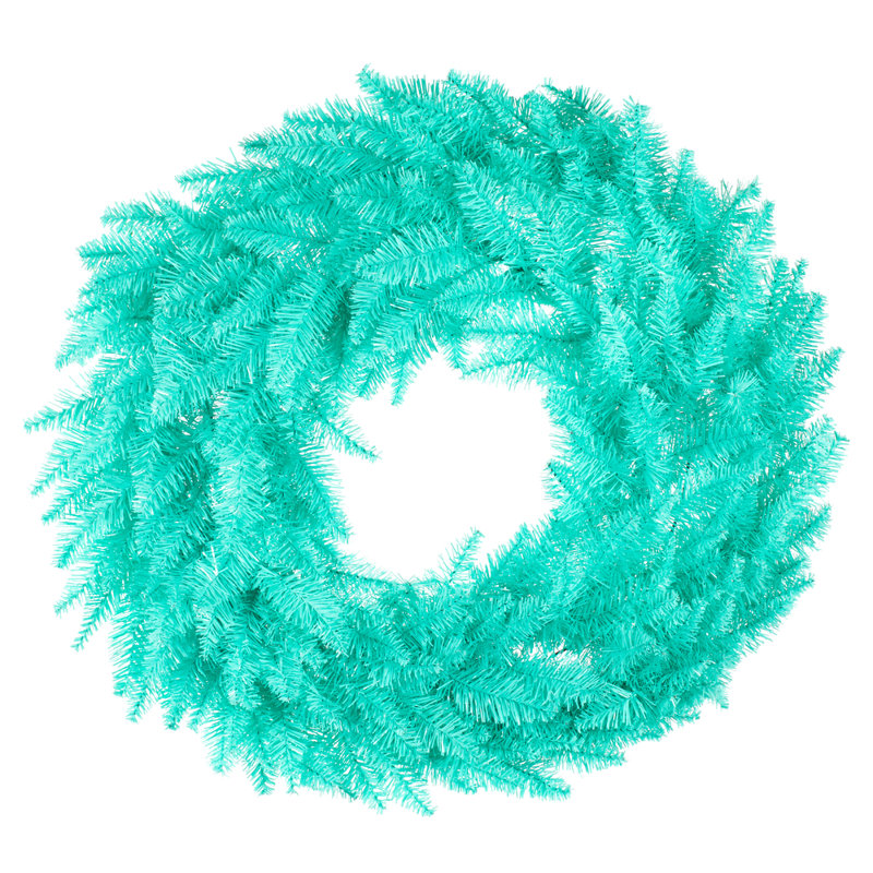 Gildea Faux Fir Wreath, 30" W x 30" H x 6" D, Blue