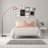 Inlight 66" Modern Arc Floor Lamp，Black Marble Base，Bulb Not Included-1268974023