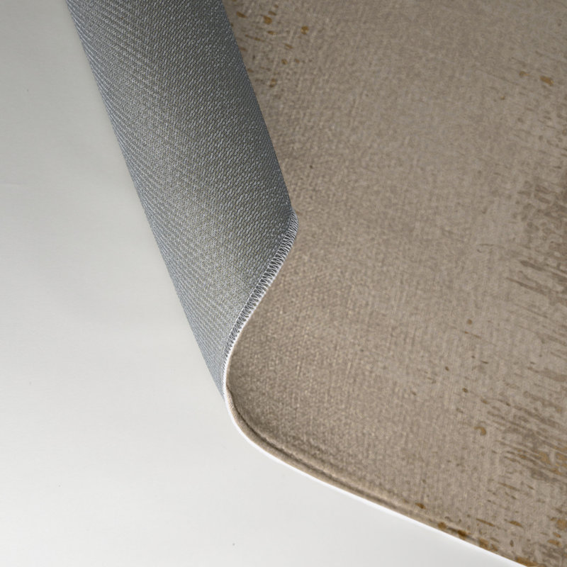 Tapis beige abstrait intérieur et extérieur, Rectangle 9 pi x 12 pi