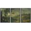 «Classic Countryside Landscape Triptych», reproduction d'art sur toile encadrée 3 pièces-121090443-121090444