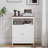 Free-Standing Bathroom Cabinet With Adjustable Shelf