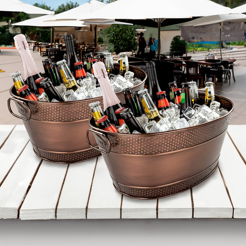 Stainless Steel Beverage Tub, Copper