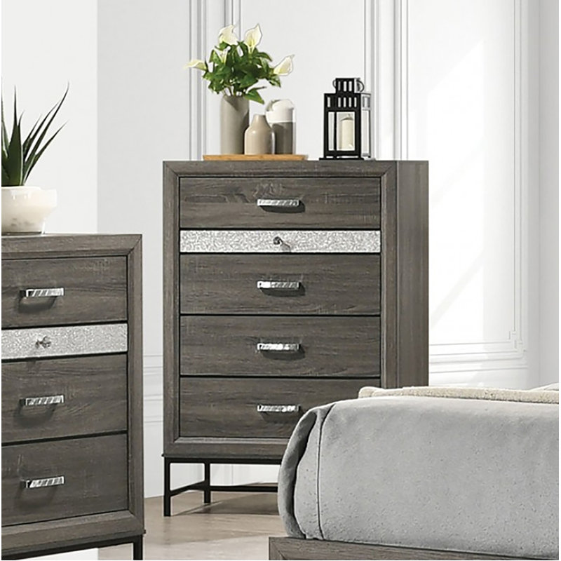 Commode 5 tiroirs Pilain