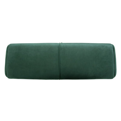 Pouf de rangement en velours, banc de rangement rembourré