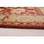 Tapis de la surface en laine rouge/beige 3 pi 2 po x 6 pi 7 po one-of-kind à la main noué la chobi Ofarrell