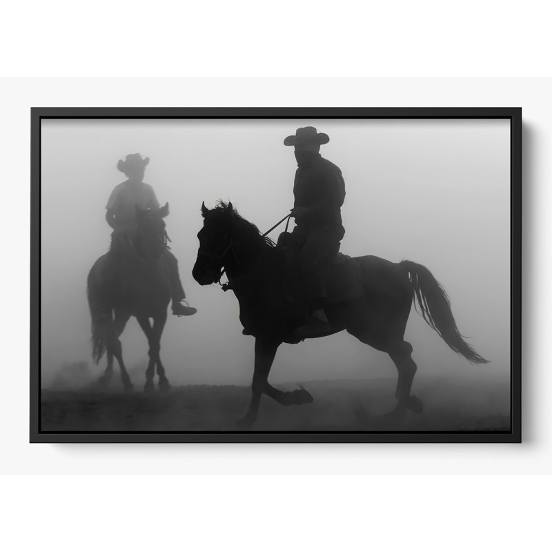 «Wild And Free», H 38 po x l 50 po, Noir, Impression encadrée sans passe-partout