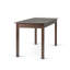 Bureau d'écriture contemporain en bois d'acacia massif de 60 po avec rangement Monroe, USB et prise de courant