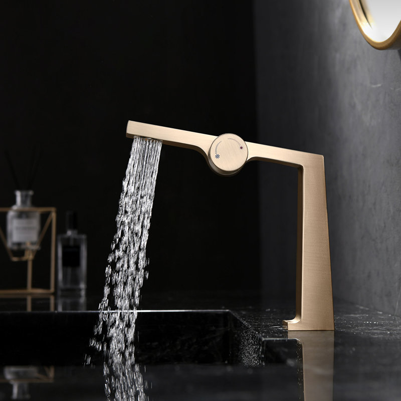 Single-handle Bathroom Faucet, Brushed Gold