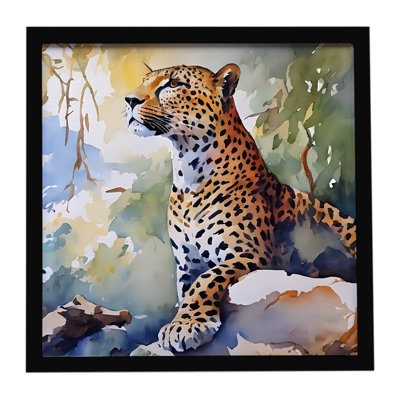 Leopard Framed Metal Print