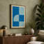 Blues Geometric - Wrapped Canvas-131761995-131762001