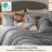 Bedsure Twin Comforter Set 4 Pieces - Bed in a Bag with Throw Blanket and Decorative Pillow, Lightweight Bedding Comforter Sets, All Season Bedding, Dark Grey-105526955-105526953