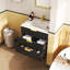 Armoire murale suspendue 24 po avec tiroir double, petit lavabo de salle de bain rectangulaire flottant avec trou de robinet simple et trop-plein, armoire de salle de bain moderne avec lavabo en céramique-413633755