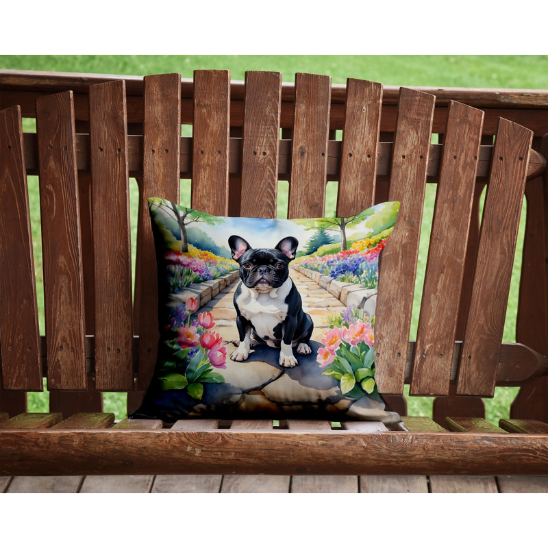 Coussin décoratif intérieur / extérieur Spring Path, H 14 po x l 14 po