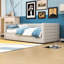 Lit de jour simple en chenille avec lit gigogne double extensible-1400265769