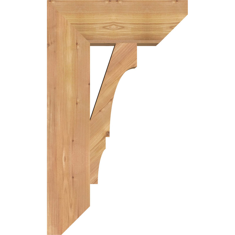 Support à lattes l 5 5 po x P 18 po x H 30 po, cèdre rouge de l'Ouest, H 30 po x l 5,5 po x P 18 po, Lisse, Cèdre rouge