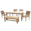 Leveb Outdoor 6 - Piece Teak Dining Set
