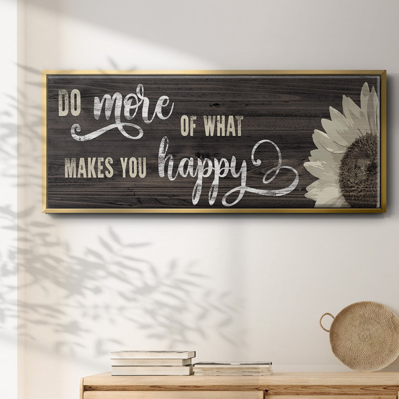 Makes You Happy- Framed Canvas