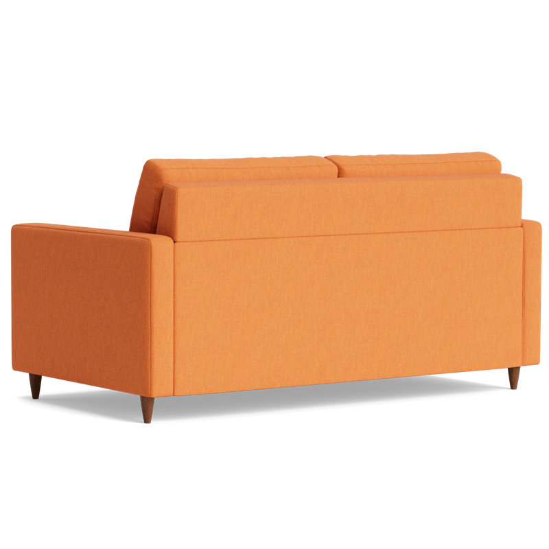 MCM Sofa Bed, Performance Weave - Carrot