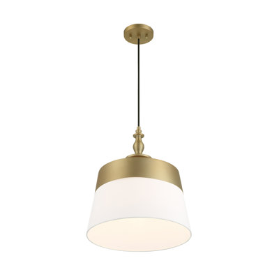 Itoro 1 - Light Brushed Gold Drum Pendant