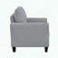 Fauteuil transitionnel avec tissu texturé gris foncé-939085298