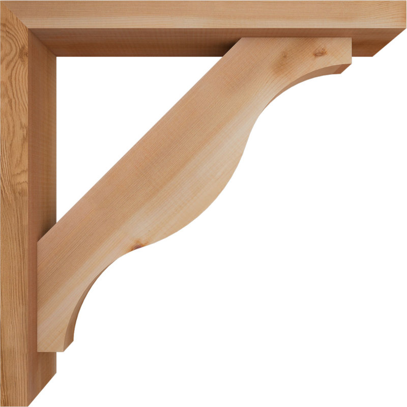 Support Funston Block avec support décalé, 22 X 22, Cèdre rouge occidental de l 3 1/2 po (lisse)