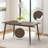 Calais 5 Piece Dining Table Set For 4 With Chairs - 59 Inch Solid Wood Kitchen Table And Chairs Set Of 4 - Mid Century Modern Furniture For Dining Room Or Kitchen (Walnut))