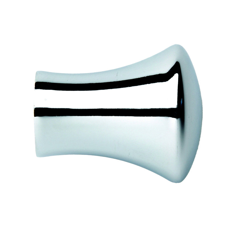 Single Curtain Pole, Chrome, 180cm W